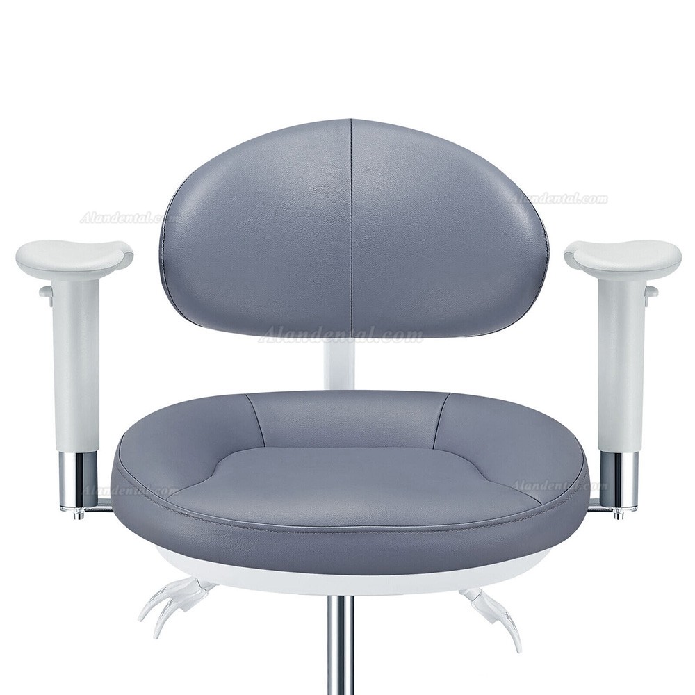 TYTC PLST-082-085 Microscope Dental Operator Chair Ergonomic Dental stool with Amrests + Back + Foot Ring